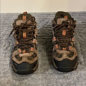 Youth Size 7 Hiking Boots - Brown and Orange